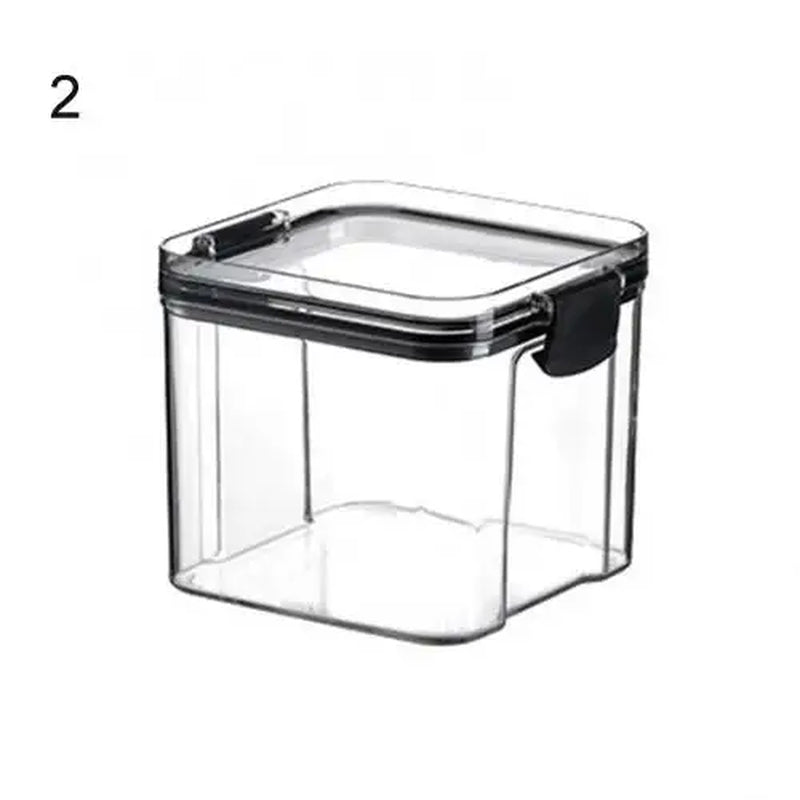 Multipurpose Food Storage Containers Set - Clear Jars with Lids for Cereal, Candy, and Dry Goods - BUNKA