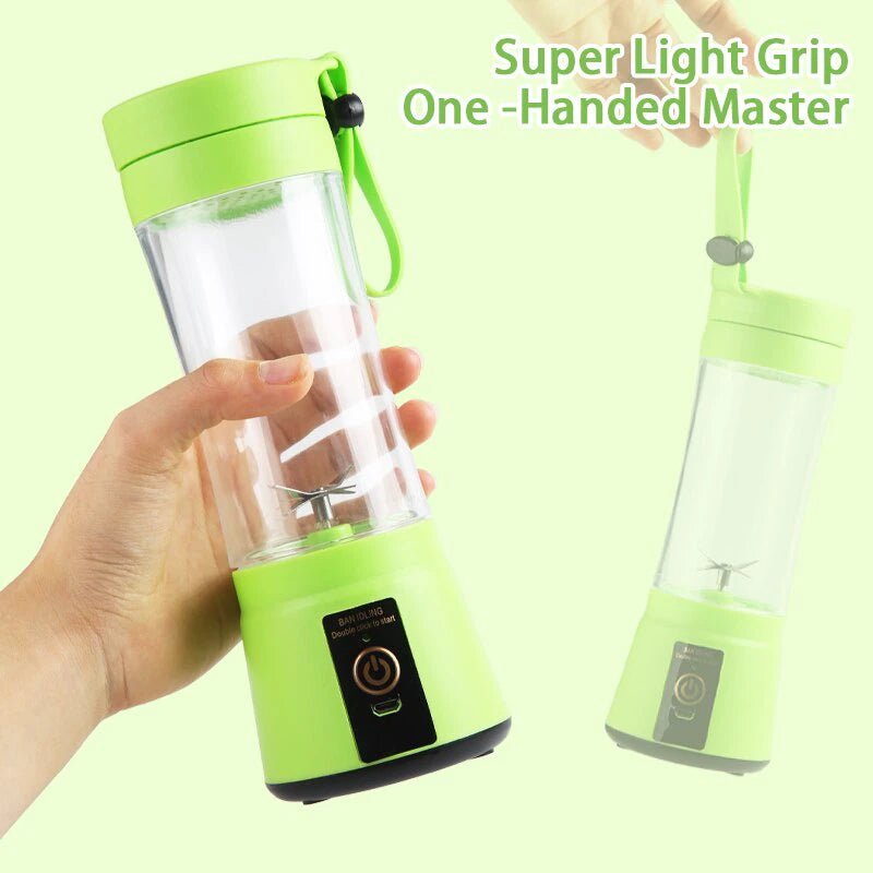 Portable Electric Mini Juicer Cup - USB Rechargeable 6 - Blade Blender for On - the - Go Smoothies - BUNKA