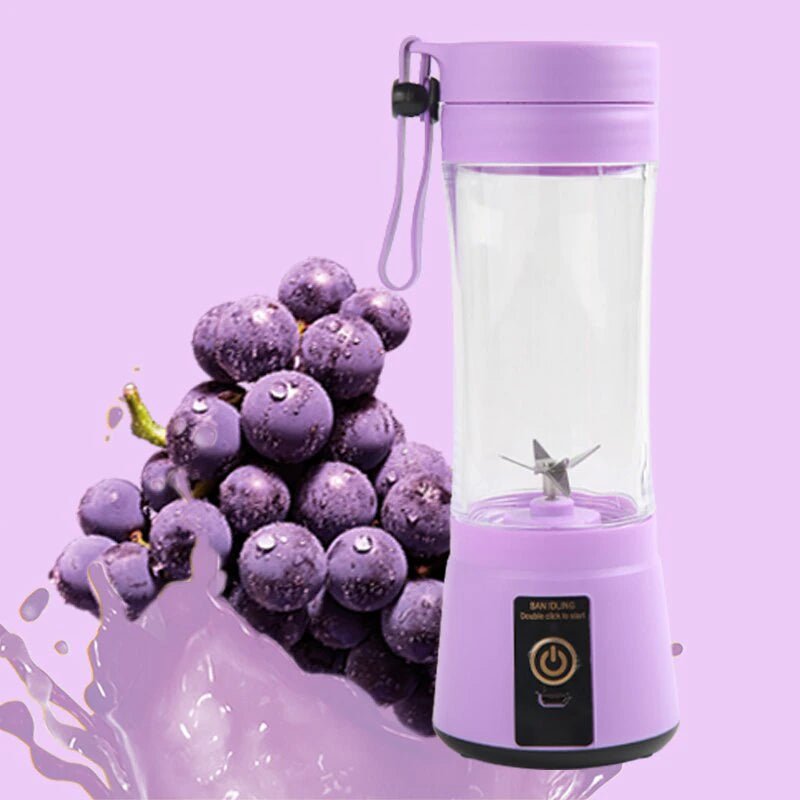 Portable Electric Mini Juicer Cup - USB Rechargeable 6 - Blade Blender for On - the - Go Smoothies - BUNKA